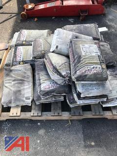 (#30) 25 Lbs Bags of Charcoal Grey Grout, New/Old Stock